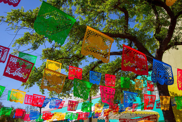 Papel Picado Mexican Bunting Colours Of Mexico 3659