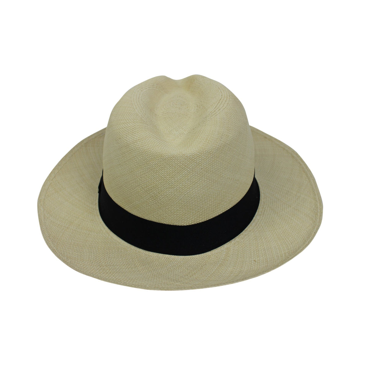 Original Panama Hat - hot Custom Band Color - Wide Brim Summer Fedora - White Toquilla Straw - Handwoven in Ecuador - EA - HatBox Included