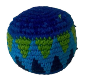 Hacky Sacks - Juggling Balls: Zig Zag Blue