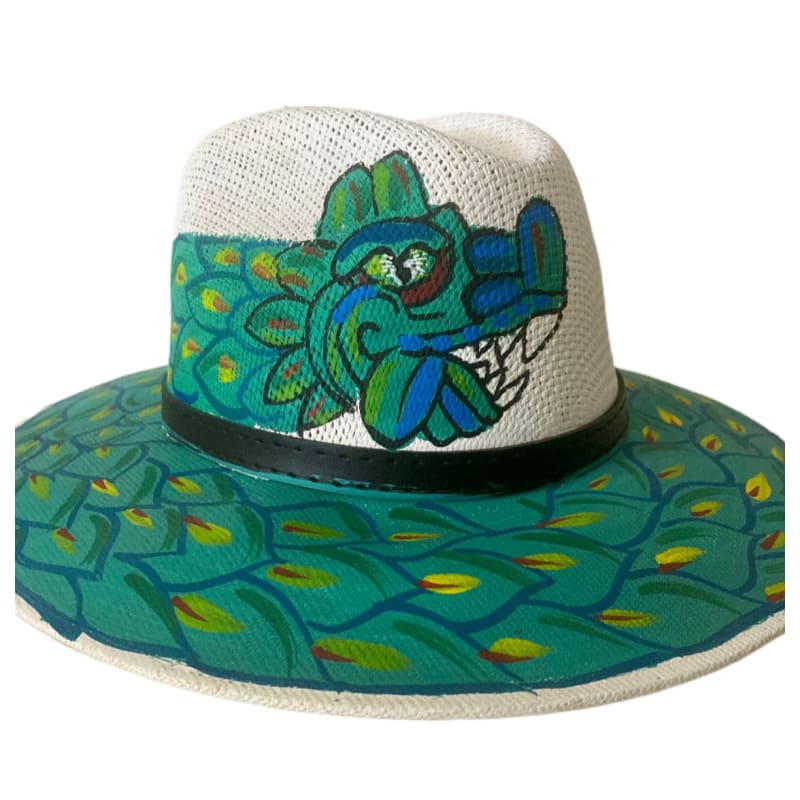 Mexican Artisanal Hat Hand Painted Fedora Style -