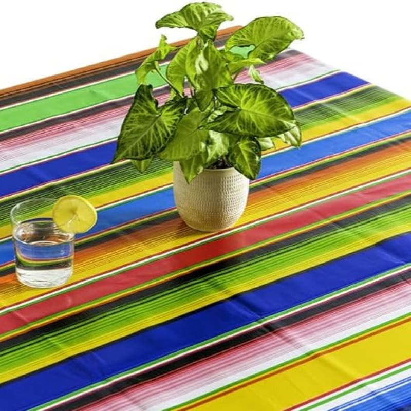 Mexican Oilcloth Fabric Sarape Print Fabric Tablecloth Crafts PVC ...