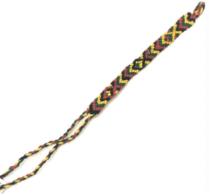 Friendship Cotton Bracelets - Rasta Theme