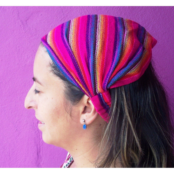 Handwoven Hairband Made in Ecuador - Colours of Mexico