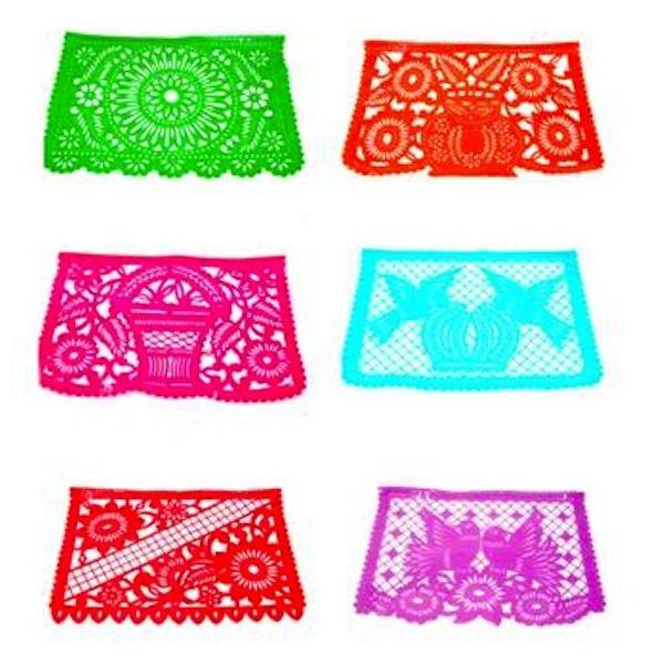 Mexican Bunting - Papel Picado - Fiesta Party (Multicoloured) - Colours of Mexico