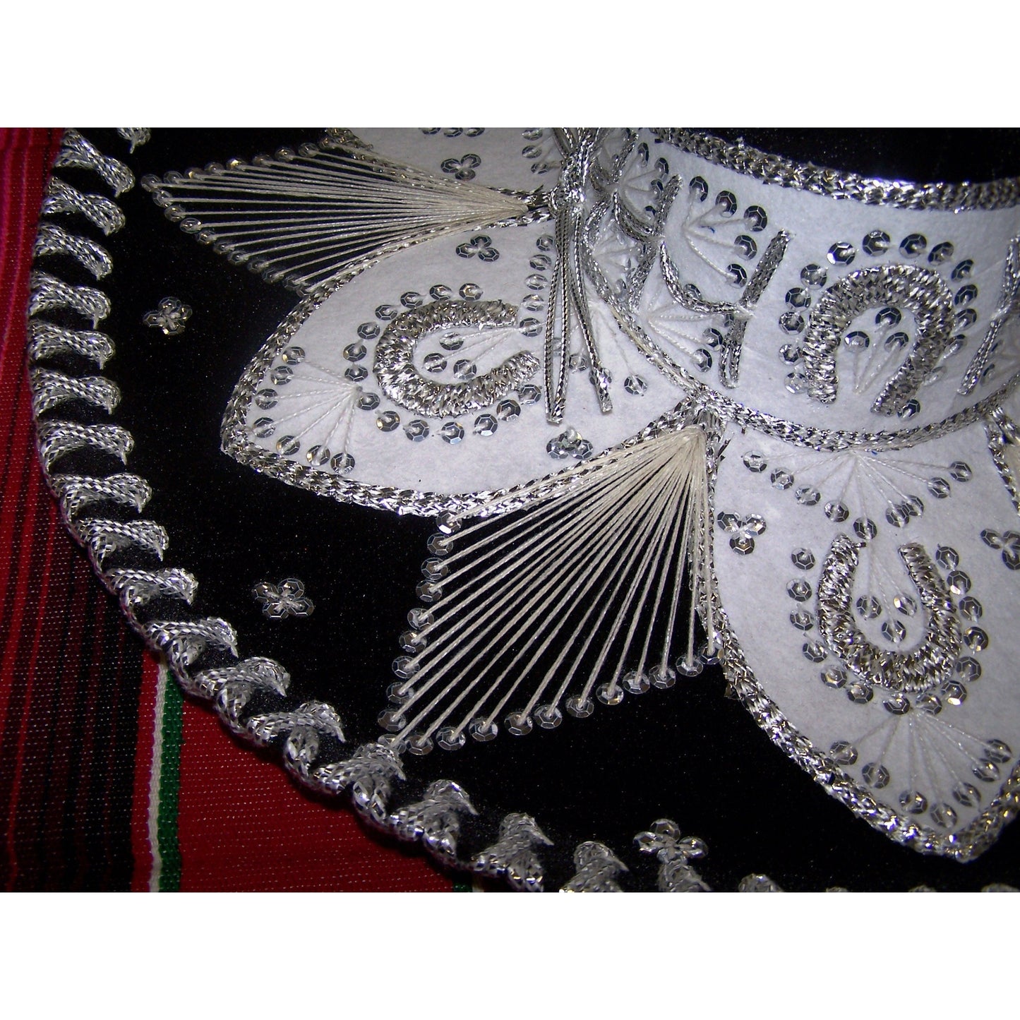 Mexican Mariachi Hat Sombrero Black & Silver - Colours of Mexico