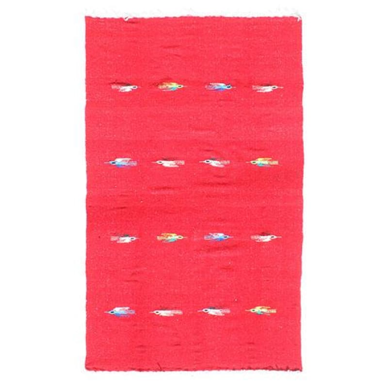 Mexican Yoga Rug: Thunderbird Red - Colours of Mexico